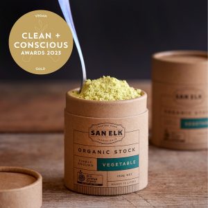 Clean + Conscious Awards. Best Vegan Product 2023- San Elk