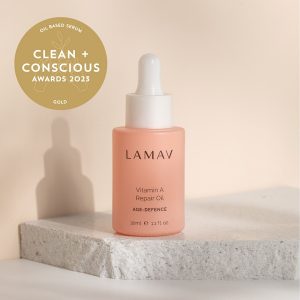 Clean + Conscious Awards. Best Oil Based Serum 2023. La Mav