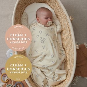 Clean + Conscious Awards. Best Baby Swaddle 2023. The Sleep Store