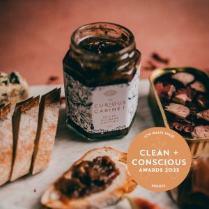 Clean + Conscious Awards. Best Upcycled Food 2023. The Curious Cabinet