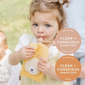 Clean + Conscious Awards. Best Baby Mealtime 2023. Cherub Baby
