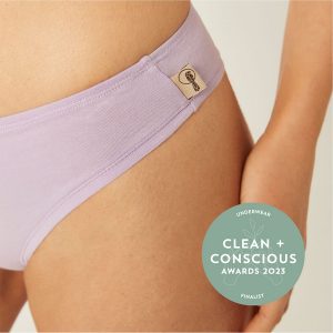Clean + Conscious Awards - Best Sustainable Underwear 2023 - eco intimates thong
