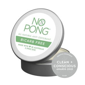 Clean + Conscious Awards. Best Sensitive Deodorant 2023. No Pong