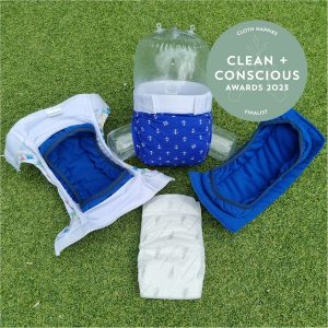 Clean + Conscious Awards. Best Reusable Nappies 2023. Eeenee