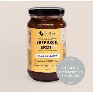 Clean + Conscious Awards. Best Gut Health Supplement 2023. Nutra Organics