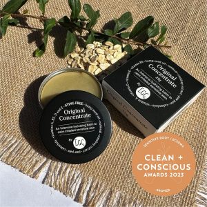 Clean + Conscious Awards. Best Sensitive Skin/ Eczema 2023. The Little Green Cream
