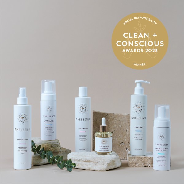 Clean + Conscious Social Responsibility Award 2023 Innersense Organic Beauty
