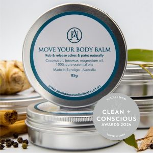 Clean + Conscious Awards 2024. Best Muscle / Sport Product. Celebrating products in Australia & NZ which are Non-Toxic, Ethical, Sustainable and Socially Responsible.