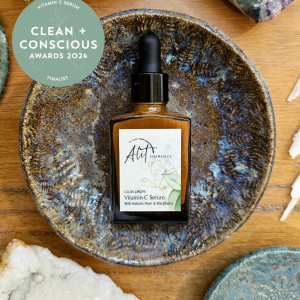 Clean + Conscious Awards 2024. Best Vitamin C Serum. Celebrating products in Australia & NZ which are Non-Toxic, Ethical, Sustainable and Socially Responsible.