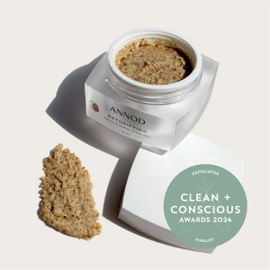 Clean + Conscious Awards 2024. Best Face Exfoliator. Celebrating products in Australia & NZ which are Non-Toxic, Ethical, Sustainable and Socially Responsible.