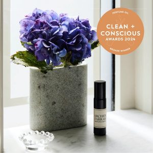 Clean + Conscious Awards 2024. Best Perfume Oil. Celebrating products in Australia & NZ which are Non-Toxic, Ethical, Sustainable and Socially Responsible.