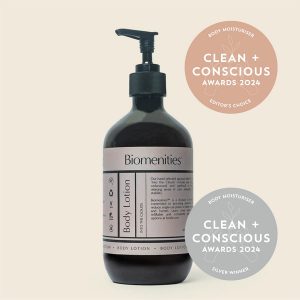 Clean + Conscious Awards 2024. Best Body Moisturiser. Celebrating products in Australia & NZ which are Non-Toxic, Ethical, Sustainable and Socially Responsible.