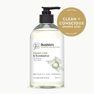 Clean + Conscious Awards 2024. Best Hand Cream / Wash. Celebrating products in Australia & NZ which are Non-Toxic, Ethical, Sustainable and Socially Responsible.