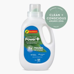 Clean + Conscious Awards 2024. Best Natural Laundry Detergent / Bathroom Product. Celebrating products in Australia & NZ which are Non-Toxic, Ethical, Sustainable and Socially Responsible.
