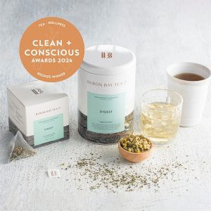 Clean + Conscious Awards 2024. Best Tea - Wellness. Celebrating products in Australia & NZ which are Non-Toxic, Ethical, Sustainable and Socially Responsible.