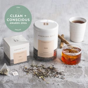 Clean + Conscious Awards 2024. Best Chai. Celebrating products in Australia & NZ which are Non-Toxic, Ethical, Sustainable and Socially Responsible.