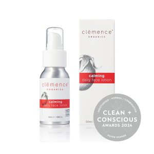 Clean + Conscious Awards 2024. Best Face Moisturiser for Normal / Combination Skin. Celebrating products in Australia & NZ which are Non-Toxic, Ethical, Sustainable and Socially Responsible.