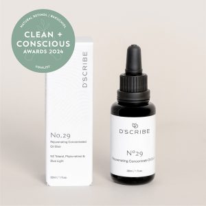 Clean + Conscious Awards 2024. Best Natural Retinol / Bakuchiol. Celebrating products in Australia & NZ which are Non-Toxic, Ethical, Sustainable and Socially Responsible.
