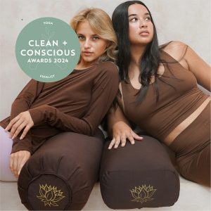 Clean + Conscious Awards 2024. Best Yoga Mat. Celebrating products in Australia & NZ which are Non-Toxic, Ethical, Sustainable and Socially Responsible.