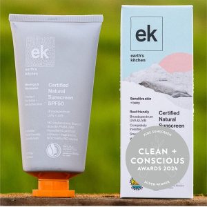 Clean + Conscious Awards Winners 2024. Best Kids Sunscreen. Celebrating products in Australia & NZ which are Non-Toxic, Ethical, Sustainable and Socially Responsible.