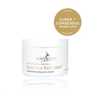 Clean + Conscious Awards 2024. Best Face Exfoliator. Celebrating products in Australia & NZ which are Non-Toxic, Ethical, Sustainable and Socially Responsible.