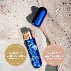 Clean + Conscious Awards 2024. Best Essential Oil / Mist. Celebrating products in Australia & NZ which are Non-Toxic, Ethical, Sustainable and Socially Responsible.