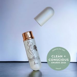 Clean + Conscious Awards 2024. Best Essential Oil / Mist. Celebrating products in Australia & NZ which are Non-Toxic, Ethical, Sustainable and Socially Responsible.