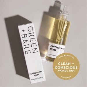 Clean + Conscious Awards 2024. Best Female Intimate Care. Celebrating products in Australia & NZ which are Non-Toxic, Ethical, Sustainable and Socially Responsible.