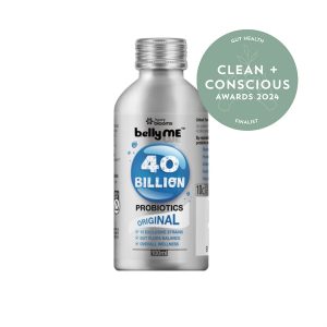 Clean + Conscious Awards 2024. Best Gut Health Supplement. Celebrating products in Australia & NZ which are Non-Toxic, Ethical, Sustainable and Socially Responsible.