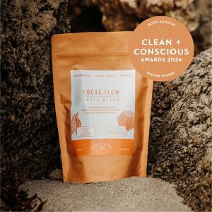 Clean + Conscious Awards 2024. Best Mood Booster. Celebrating products in Australia & NZ which are Non-Toxic, Ethical, Sustainable and Socially Responsible.