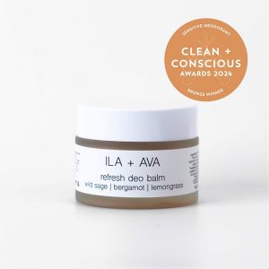 Clean + Conscious Awards 2024. Best Sensitive Deodorant. Celebrating products in Australia & NZ which are Non-Toxic, Ethical, Sustainable and Socially Responsible.