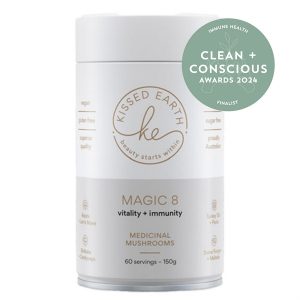 Clean + Conscious Awards 2024. Best Immune Booster. Celebrating products in Australia & NZ which are Non-Toxic, Ethical, Sustainable and Socially Responsible.