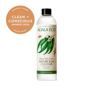 Clean + Conscious Awards 2024. Best Natural Laundry Detergent / Bathroom Product. Celebrating products in Australia & NZ which are Non-Toxic, Ethical, Sustainable and Socially Responsible.