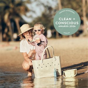 Clean + Conscious Awards 2024. Best Ethical Fashion Accessories. Celebrating products in Australia & NZ which are Non-Toxic, Ethical, Sustainable and Socially Responsible.