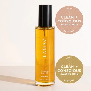 Clean + Conscious Awards 2024. Best Body Oil. Celebrating products in Australia & NZ which are Non-Toxic, Ethical, Sustainable and Socially Responsible.