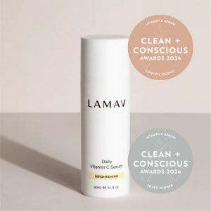 Clean + Conscious Awards 2024. Best Vitamin C Serum. Celebrating products in Australia & NZ which are Non-Toxic, Ethical, Sustainable and Socially Responsible.