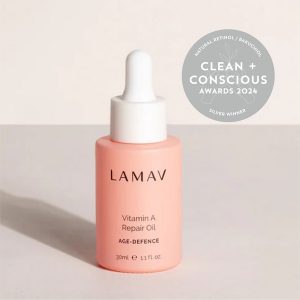 Clean + Conscious Awards 2024. Best Natural Retinol / Bakuchiol. Celebrating products in Australia & NZ which are Non-Toxic, Ethical, Sustainable and Socially Responsible.