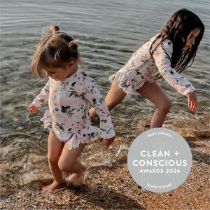 Clean + Conscious Awards Winners 2024. Best Baby Apparel. Celebrating products in Australia & NZ which are Non-Toxic, Ethical, Sustainable and Socially Responsible.