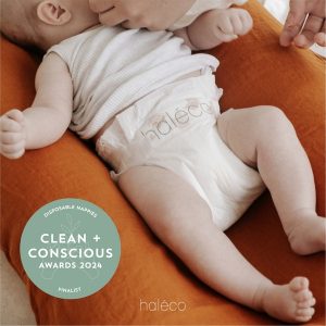 Clean + Conscious Awards Winners 2024. Best Disposable Nappies. Celebrating products in Australia & NZ which are Non-Toxic, Ethical, Sustainable and Socially Responsible.