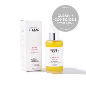 Clean + Conscious Awards 2024. Best Body Oil. Celebrating products in Australia & NZ which are Non-Toxic, Ethical, Sustainable and Socially Responsible.