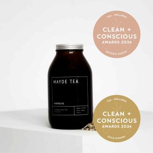 Clean + Conscious Awards 2024. Best Tea - Wellness. Celebrating products in Australia & NZ which are Non-Toxic, Ethical, Sustainable and Socially Responsible.