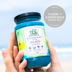 Clean + Conscious Awards 2024. Best Superfood. Celebrating products in Australia & NZ which are Non-Toxic, Ethical, Sustainable and Socially Responsible.