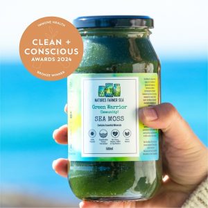 Clean + Conscious Awards 2024. Best Immune Booster. Celebrating products in Australia & NZ which are Non-Toxic, Ethical, Sustainable and Socially Responsible.