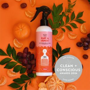 Clean + Conscious Awards Winners 2024. Best Kids Haircare. Celebrating products in Australia & NZ which are Non-Toxic, Ethical, Sustainable and Socially Responsible.