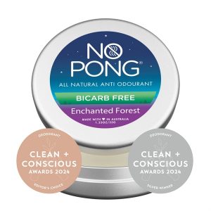 Clean + Conscious Awards 2024. Best Natural Deodorant. Celebrating products in Australia & NZ which are Non-Toxic, Ethical, Sustainable and Socially Responsible.