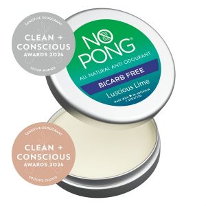 Clean + Conscious Awards 2024. Best Sensitive Deodorant. Celebrating products in Australia & NZ which are Non-Toxic, Ethical, Sustainable and Socially Responsible.