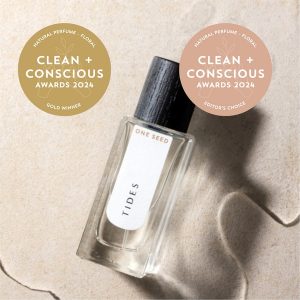 Clean + Conscious Awards 2024. Best Natural Perfume - Floral. Celebrating products in Australia & NZ which are Non-Toxic, Ethical, Sustainable and Socially Responsible.