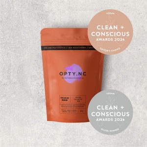 Clean + Conscious Awards 2024. Best Vegan Product. Celebrating products in Australia & NZ which are Non-Toxic, Ethical, Sustainable and Socially Responsible.