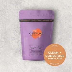 Clean + Conscious Awards 2024. Best Collagen Supplement. Celebrating products in Australia & NZ which are Non-Toxic, Ethical, Sustainable and Socially Responsible.