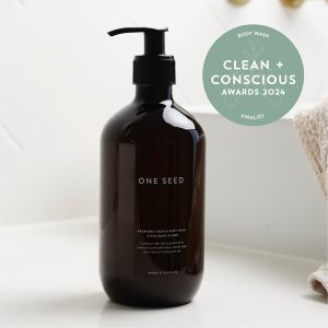Clean + Conscious Awards 2024. Best Body Wash. Celebrating products in Australia & NZ which are Non-Toxic, Ethical, Sustainable and Socially Responsible.